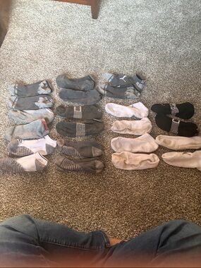 Mens assorted no show socks